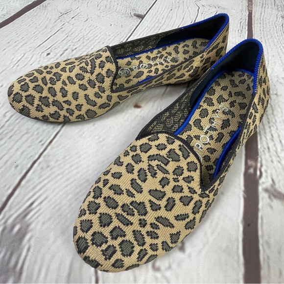 ROTHY’S animal print leopard round toe loafer ballet flexible flats shoes, sz 8 - Picture 5 of 10